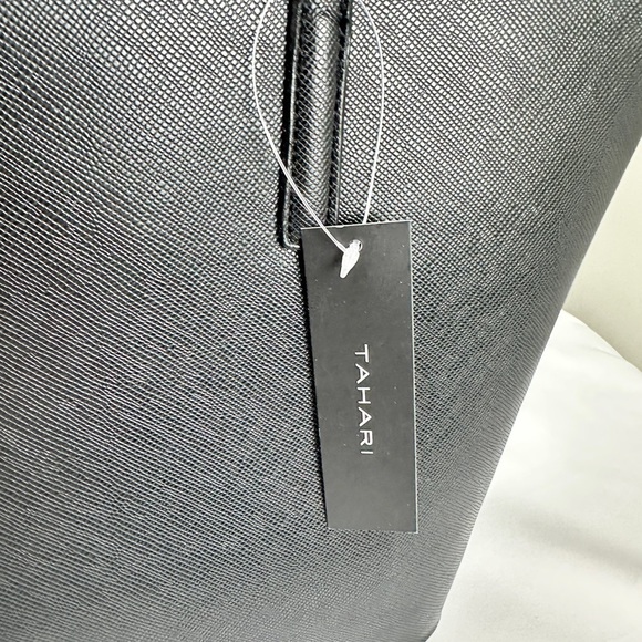 Tahari Elegant Black Tote Bag - NWT - Picture 2 of 10